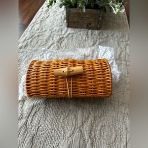 Lily Pulitzer Wicker Clutch Bag NWT